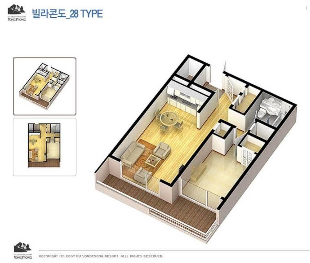Yongpyong Resort Villa Condominium Pjongczang Zewnętrze zdjęcie
